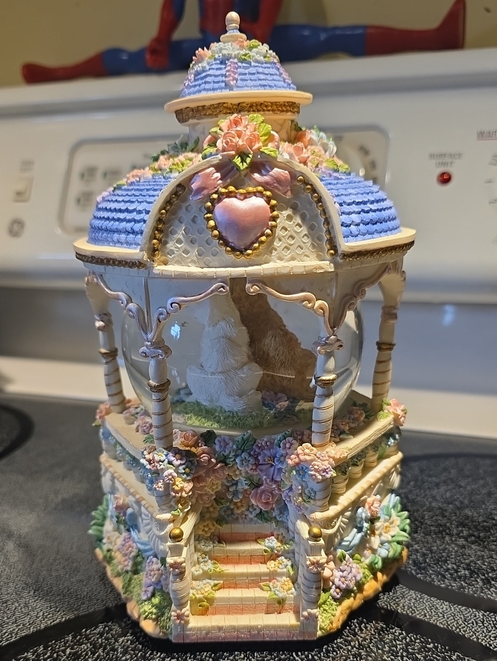 Vintage Sound of Music Gazebo Cats Snow Globe - Collectible Decor